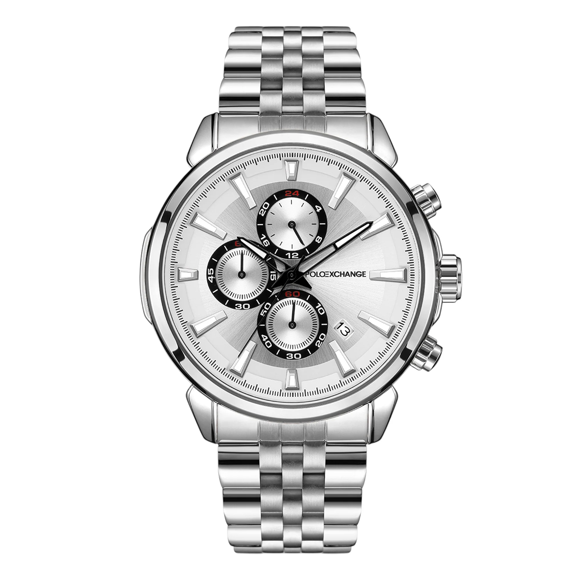 MONTRE POLOEXCHANGE HOMME M.FONCTION ACIER